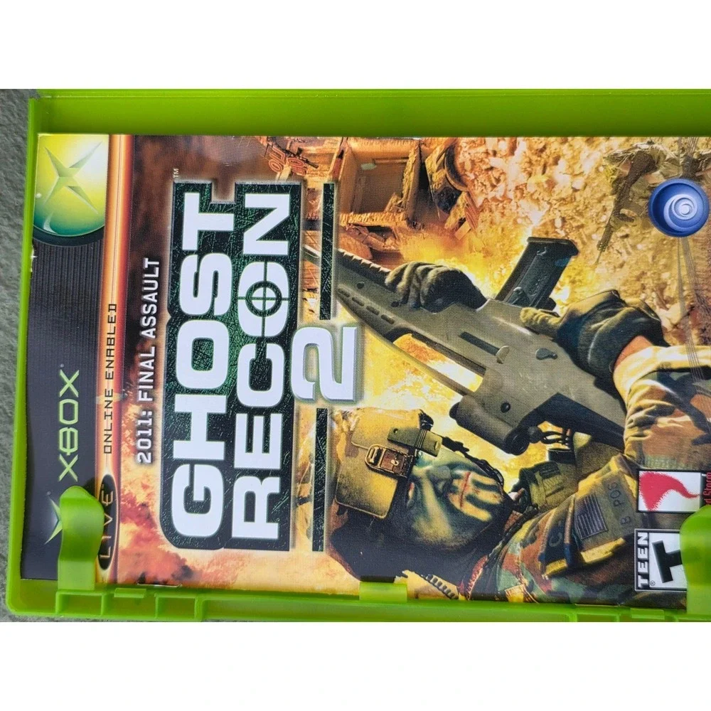 Tom Clancy Xbox Game Lot Ghost Recon 1 & 2 Rainbow Six 3 Splinter Cell‎ Bundle